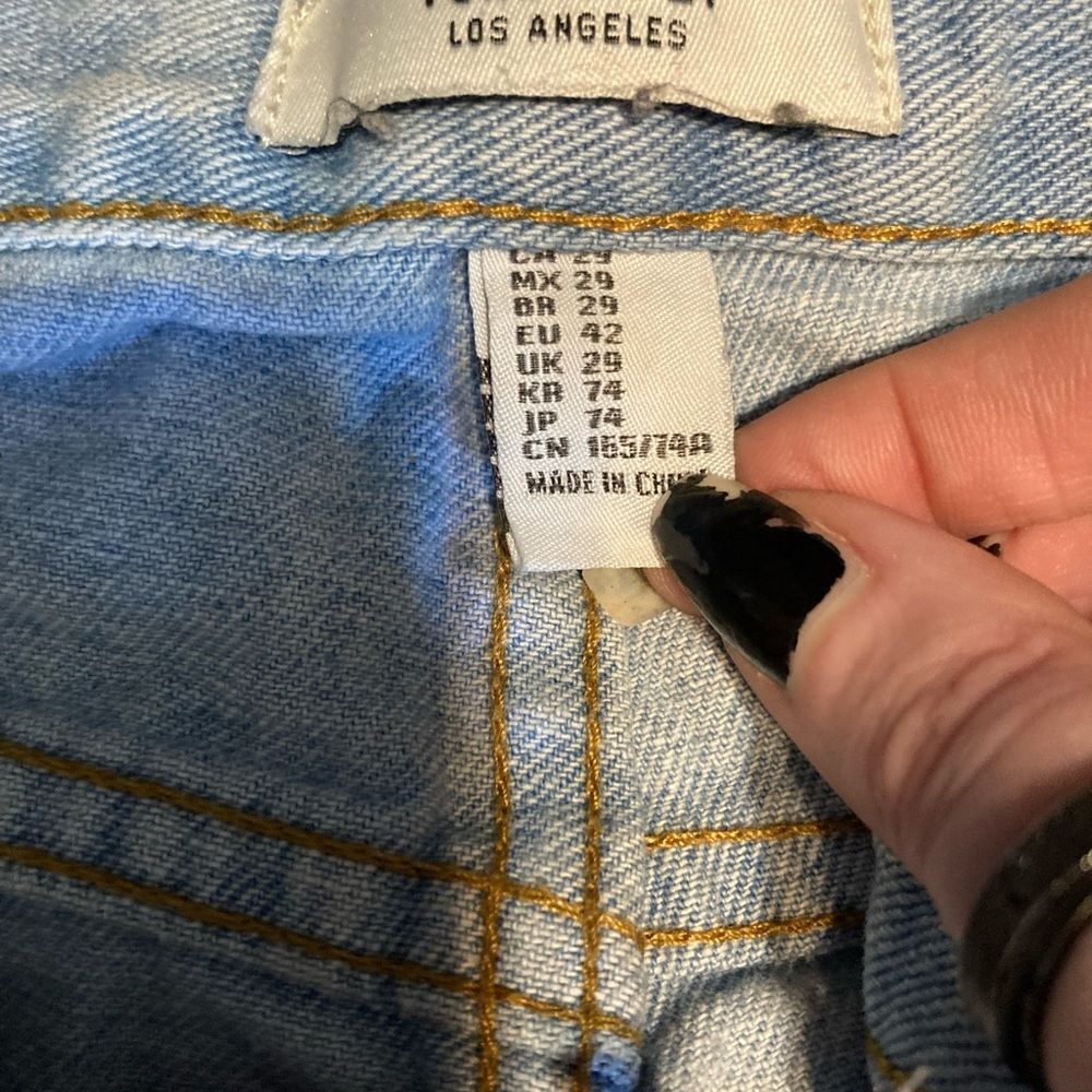 Forever 21 Distressed Light Blue Jean Shorts - Picture 5 of 5